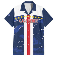 Custom Cape Verde Football Family Matching Short Sleeve Bodycon Dress and Hawaiian Shirt Go Blue Sharks - Sporty Version - Wonder Print Shop