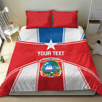Custom Liberia Football Bedding Set Go Lone Stars - Sporty Style - Wonder Print Shop