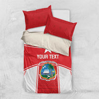 Custom Liberia Football Bedding Set Go Lone Stars - Sporty Style - Wonder Print Shop