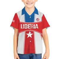 Custom Liberia Football Family Matching Long Sleeve Bodycon Dress and Hawaiian Shirt Go Lone Stars - Sporty Style - Wonder Print Shop