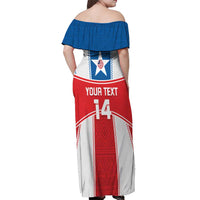 Custom Liberia Football Off Shoulder Maxi Dress Go Lone Stars - Sporty Style - Wonder Print Shop