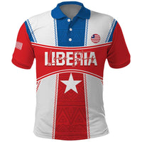 Custom Liberia Football Polo Shirt Go Lone Stars - Sporty Style - Wonder Print Shop