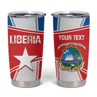 Custom Liberia Football Tumbler Cup Go Lone Stars - Sporty Style - Wonder Print Shop