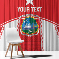 Custom Liberia Football Window Curtain Go Lone Stars - Sporty Style - Wonder Print Shop