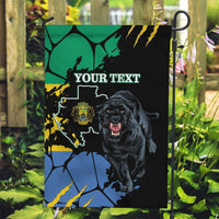 Personaliszd Gabon Garden Flag Gabonese Black Panther With Map - Wonder Print Shop
