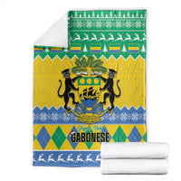 Gabon Christmas Blanket Joyeux Noel Coat Of Arms