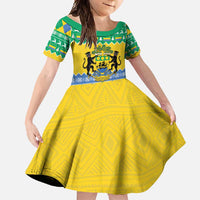Gabon Christmas Family Matching Mermaid Dress and Hawaiian Shirt Joyeux Noel Coat Of Arms - Wonder Print Shop