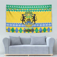 Gabon Christmas Tapestry Joyeux Noel Coat Of Arms - Wonder Print Shop