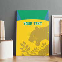 Custom Gabon Football Canvas Wall Art Allez Les Pantheres - Wonder Print Shop