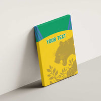 Custom Gabon Football Canvas Wall Art Allez Les Pantheres - Wonder Print Shop
