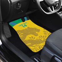 Custom Gabon Football Car Mats Allez Les Pantheres - Wonder Print Shop