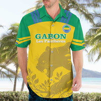 Custom Gabon Football Hawaiian Shirt Allez Les Pantheres - Wonder Print Shop