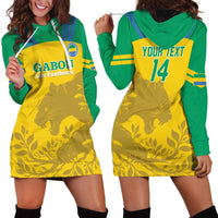 Custom Gabon Football Hoodie Dress Allez Les Pantheres - Wonder Print Shop