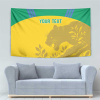 Custom Gabon Football Tapestry Allez Les Pantheres - Wonder Print Shop