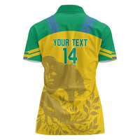 Custom Gabon Football Women Polo Shirt Allez Les Pantheres - Wonder Print Shop