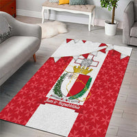 Malta Republic Day Area Rug Jum ir-Repubblika Maltese Cross - Wonder Print Shop