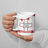 Malta Republic Day Ceramic Mug Jum ir-Repubblika Maltese Cross - Wonder Print Shop