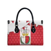Malta Republic Day Leather Bag Jum ir-Repubblika Maltese Cross - Wonder Print Shop