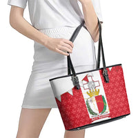Malta Republic Day Leather Tote Bag Jum ir-Repubblika Maltese Cross - Wonder Print Shop