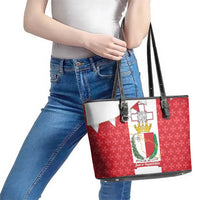 Malta Republic Day Leather Tote Bag Jum ir-Repubblika Maltese Cross - Wonder Print Shop