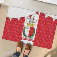 Malta Republic Day Rubber Doormat Jum ir-Repubblika Maltese Cross - Wonder Print Shop