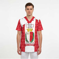 Malta Republic Day Scrub Top Jum ir-Repubblika Maltese Cross - Wonder Print Shop