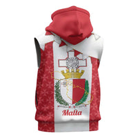 Malta Republic Day Sleeveless Hoodie Jum ir-Repubblika Maltese Cross - Wonder Print Shop
