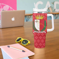 Malta Republic Day Tumbler With Handle Jum ir-Repubblika Maltese Cross - Wonder Print Shop