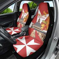 Valletta Malta Car Seat Cover Maltese Cross Citta Umilissima - Wonder Print Shop