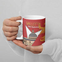 Valletta Malta Ceramic Mug Maltese Cross Citta Umilissima - Wonder Print Shop