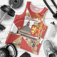 Valletta Malta Men Tank Top Maltese Cross Citta Umilissima - Wonder Print Shop