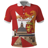 Valletta Malta Polo Shirt Maltese Cross Citta Umilissima - Wonder Print Shop