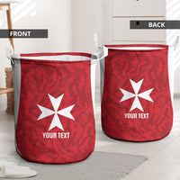 Malta Football Custom Laundry Basket Come One Reds - Wonder Print Shop