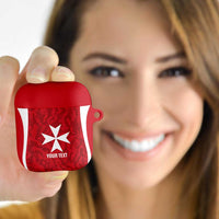 Malta Football Custom AirPods Case Come One Reds - Wonder Print Shop
