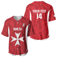 Malta Football Custom Baseball Jersey Come One Reds - Wonder Print Shop