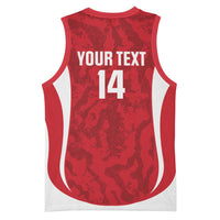 Malta Football Custom Basketball Jersey Come One Reds - Wonder Print Shop
