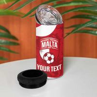 Malta Football Custom 4 in 1 Can Cooler Tumbler Come One Reds - Wonder Print Shop