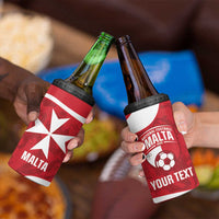 Malta Football Custom 4 in 1 Can Cooler Tumbler Come One Reds - Wonder Print Shop