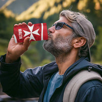 Malta Football Custom 4 in 1 Can Cooler Tumbler Come One Reds - Wonder Print Shop