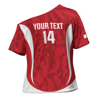 Malta Football Custom Cross Shoulder Shirt Come One Reds - Wonder Print Shop
