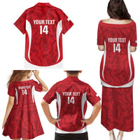Malta Football Custom Family Matching Puletasi and Hawaiian Shirt Come One Reds - Wonder Print Shop