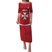 Malta Football Custom Family Matching Puletasi and Hawaiian Shirt Come One Reds - Wonder Print Shop