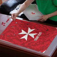Malta Football Custom Puzzle Come One Reds - Wonder Print Shop