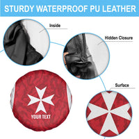 Malta Football Custom Spare Tire Cover Come One Reds - Wonder Print Shop
