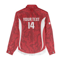 Malta Football Custom Women Casual Shirt Come One Reds - Wonder Print Shop