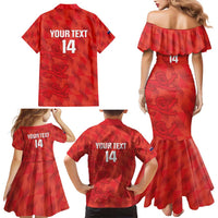 Custom Cayman Islands Football Family Matching Mermaid Dress and Hawaiian Shirt 2025 Go Champions - Wonder Print Shop