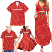 Custom Cayman Islands Football Family Matching Summer Maxi Dress and Hawaiian Shirt 2025 Go Champions - Wonder Print Shop