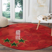 Custom Cayman Islands Football Round Carpet 2025 Go Champions - Wonder Print Shop