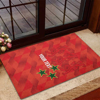 Custom Cayman Islands Football Rubber Doormat 2025 Go Champions - Wonder Print Shop