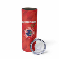 Custom Cayman Islands Football Skinny Tumbler 2025 Go Champions - Wonder Print Shop